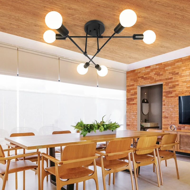 High-end Ceiling Chandelier LED Lights Home Decoration Interior Hanging Kitchen, Dining. or Living Room  Pendant Lamps