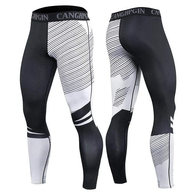 Men's Compression Pants Men Sportswear Training Leggings Gym Workout