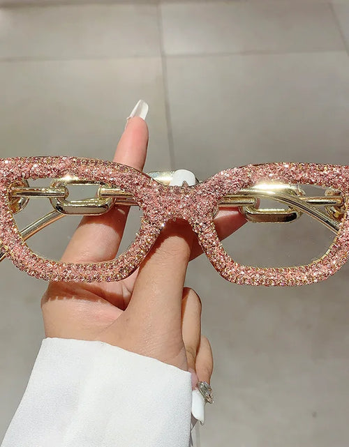 Load image into Gallery viewer, Luxury Diamond Rhinestone Vintage Brand Designer Sunglasses Shades UV400
