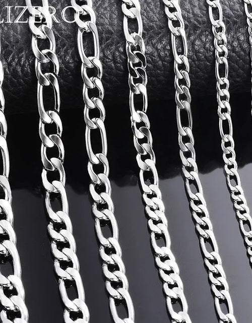 Load image into Gallery viewer, Wholesale 925 Sterling Silver Necklace 2-12mm Width 40-75cm Long Chain Lobster Clasp Men and Women E
