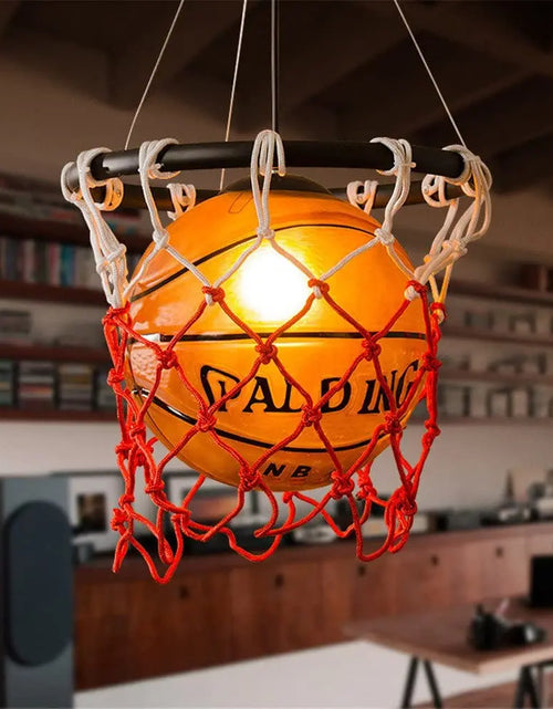 Load image into Gallery viewer, Led Ceiling Chandelier Pendant Hanging Lamp Aisle Lamp Basketball  Lighting Fixture
