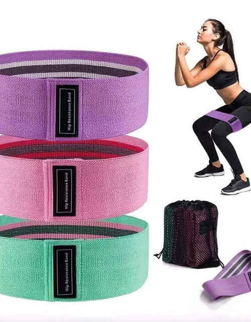 Load image into Gallery viewer, Resistance Hip Booty Bands Glute Thigh Elastic Workout Bands
