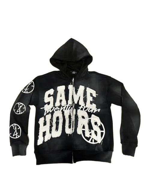 Load image into Gallery viewer, Y2k Hoodie Graphic Zip Up Hoodies Hip Hop Streetwear Aesthetic Sweatshirts Oversized Vintage Style Hoodie
