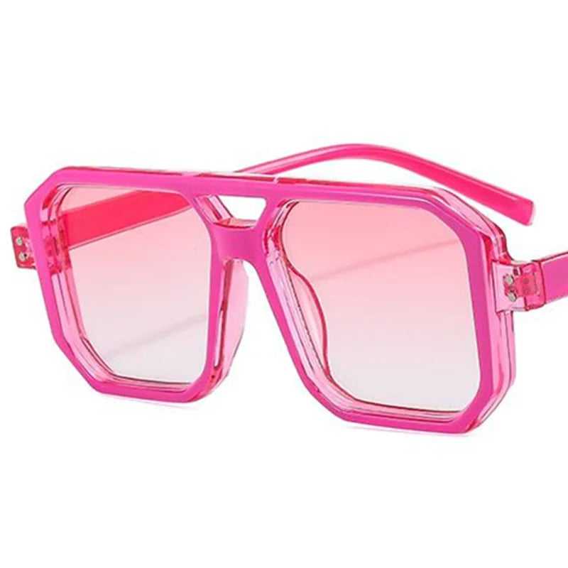 Fashion Sunglasses Unisex Candy Color Sun Glasses  Anti-UV Spectacles Square Eyeglasses Double Beam