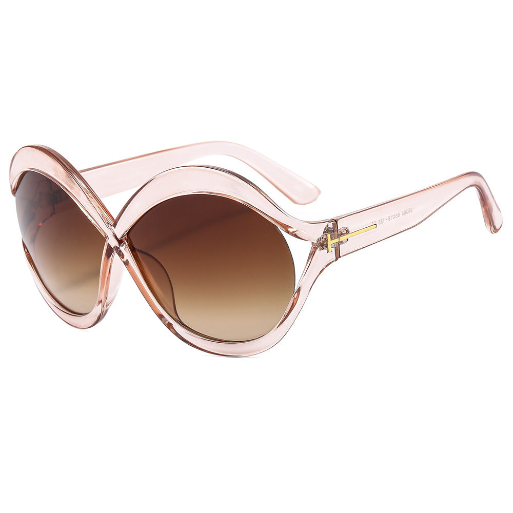 New Oversized Circular Frame Sunglasses Women