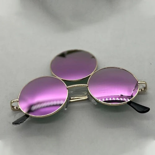 Load image into Gallery viewer, New 2025 Sunglasses Third Lenses 3 Eyes Round Women Metal Vintage Sun Glasses For Men Fashion Eyewear Shades Party UV400
