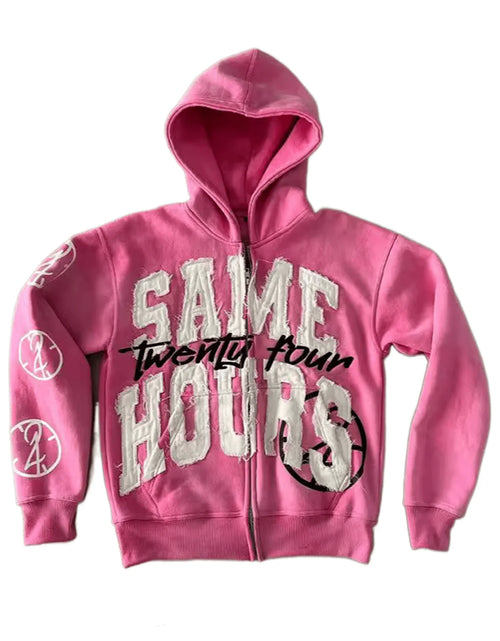 Load image into Gallery viewer, Y2k Hoodie Graphic Zip Up Hoodies Hip Hop Streetwear Aesthetic Sweatshirts Oversized Vintage Style Hoodie
