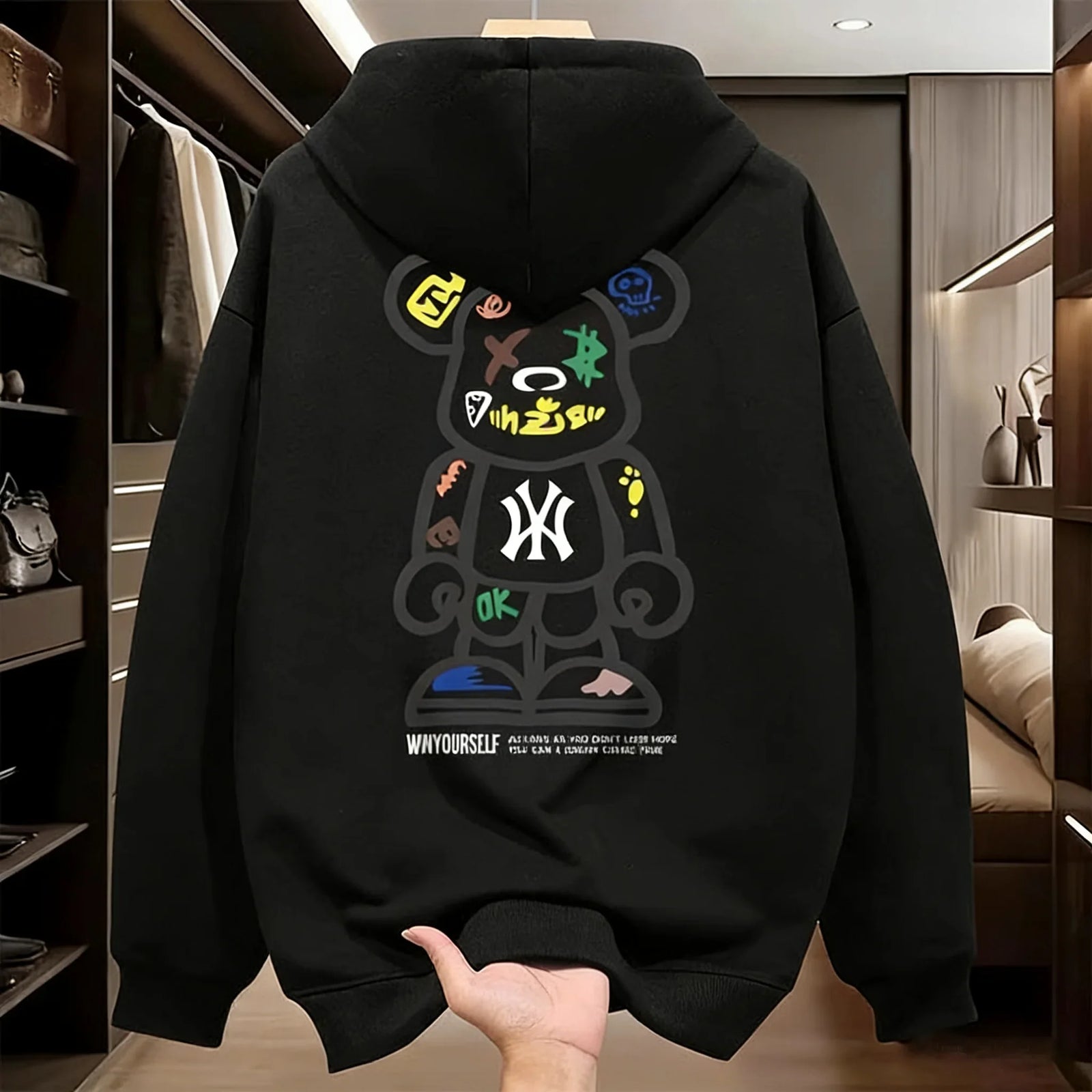 2026 New Design Men's Hooded Sport Shirt - Spring- Casual Fashionable Loose Fit Cool