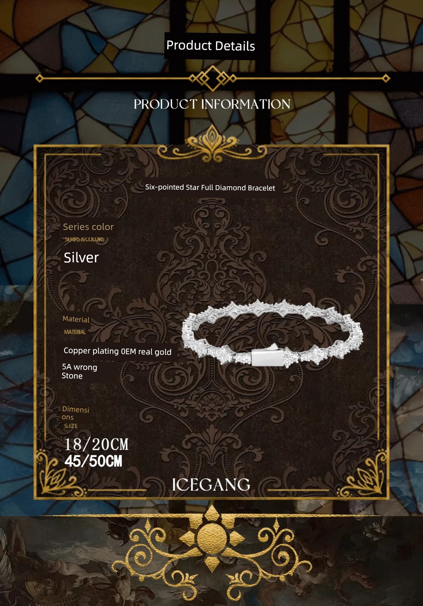 Icegang Six-Pointed Star  Bracelet