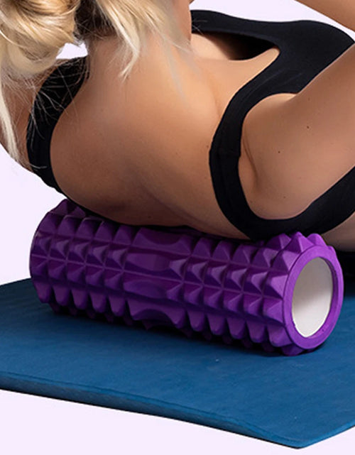 Load image into Gallery viewer, 1pc Foam Massage Roller, Hollow Yoga Column Fitness Equipment for Muscle Massage
