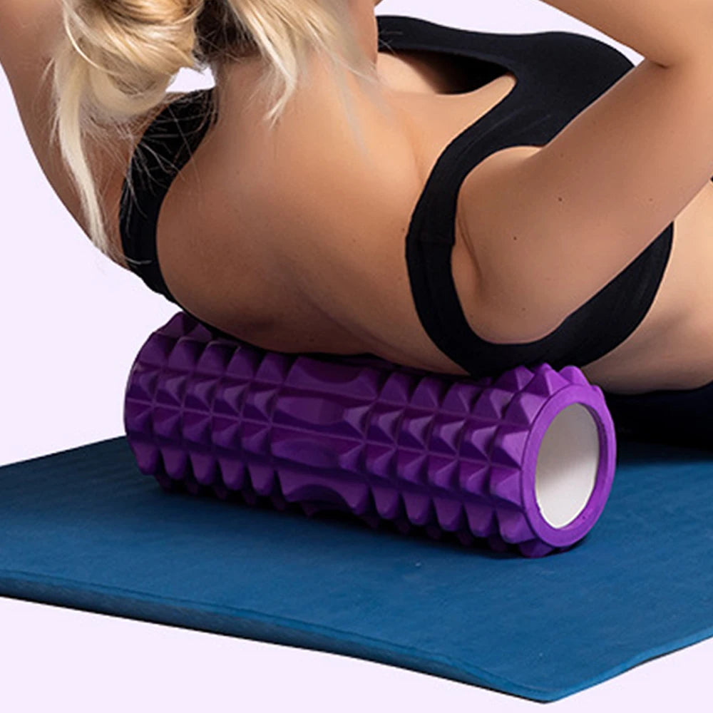 1pc Foam Massage Roller, Hollow Yoga Column Fitness Equipment for Muscle Massage