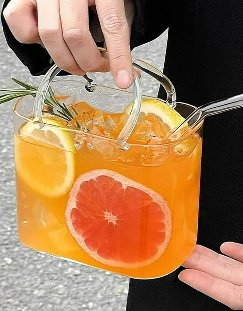 Load image into Gallery viewer, Portable Handbag Glass Cup, Creative Cocktail Glasses Cups, Funny Fruit Wine Glass Cups ,Ins Style Bag Glass With Straw, Bar Tools
