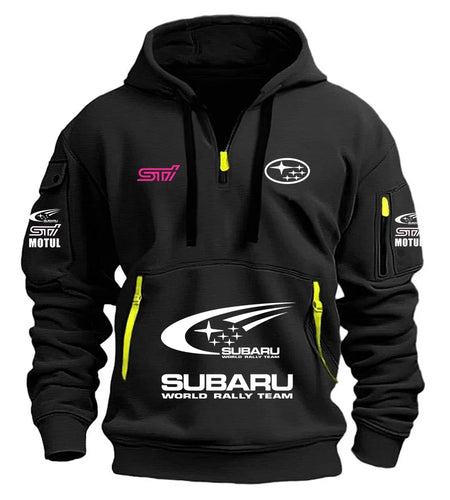 2026 New SUBARU Racing Men's Hooded Pocket Hooded Sports Fleece Hoodie