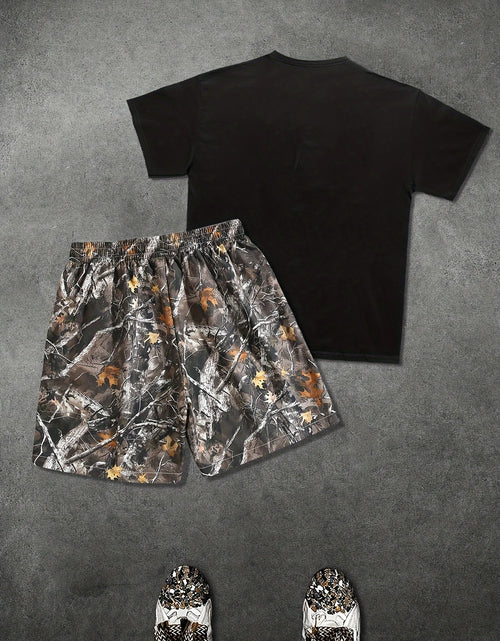 Load image into Gallery viewer, 2026 Summer New Men's Short  Set- Street Casual Fashion Soft Comfortable Breathable Lightweight 3D Pattern Print short set
