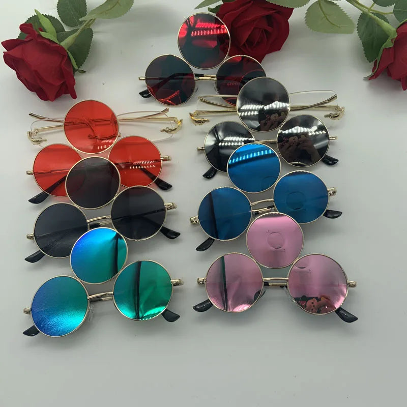 New 2025 Sunglasses Third Lenses 3 Eyes Round Women Metal Vintage Sun Glasses For Men Fashion Eyewear Shades Party UV400