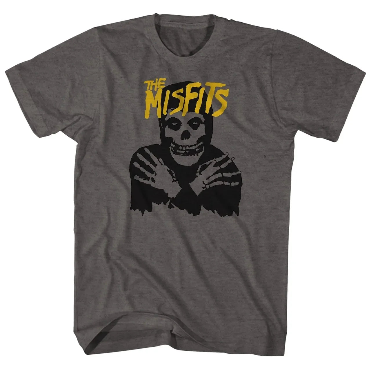 New Fashion Misfits Punk Style Tshirt Retro Street Skull Pattern Men's T-shirt