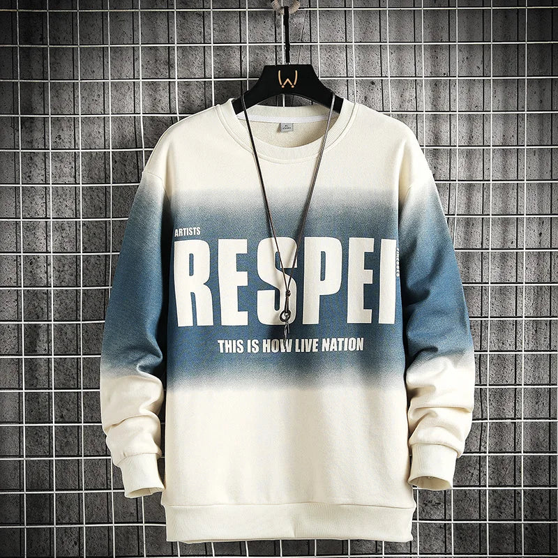 Autumn Spring Hoodies Sweatshirt For Men's Print Hip Hop Punk Pullover Streetwear Casual Fashion Clothes OverSize 5XL