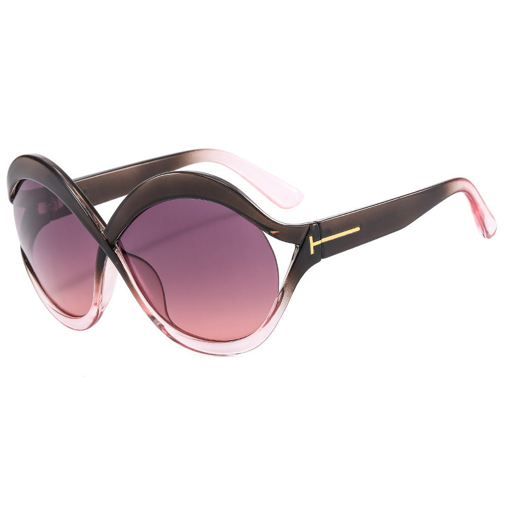 New Oversized Circular Frame Sunglasses Women