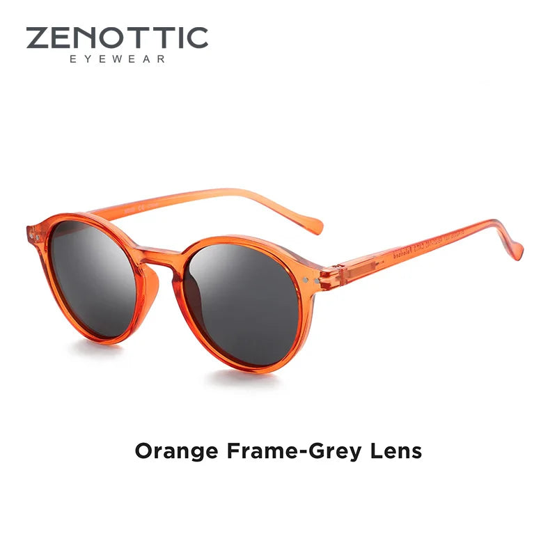 Retro Polarized round Sunglasses UV400 Protection Unisex Vintage Style Casual Fashion Eyewear for Men And Women