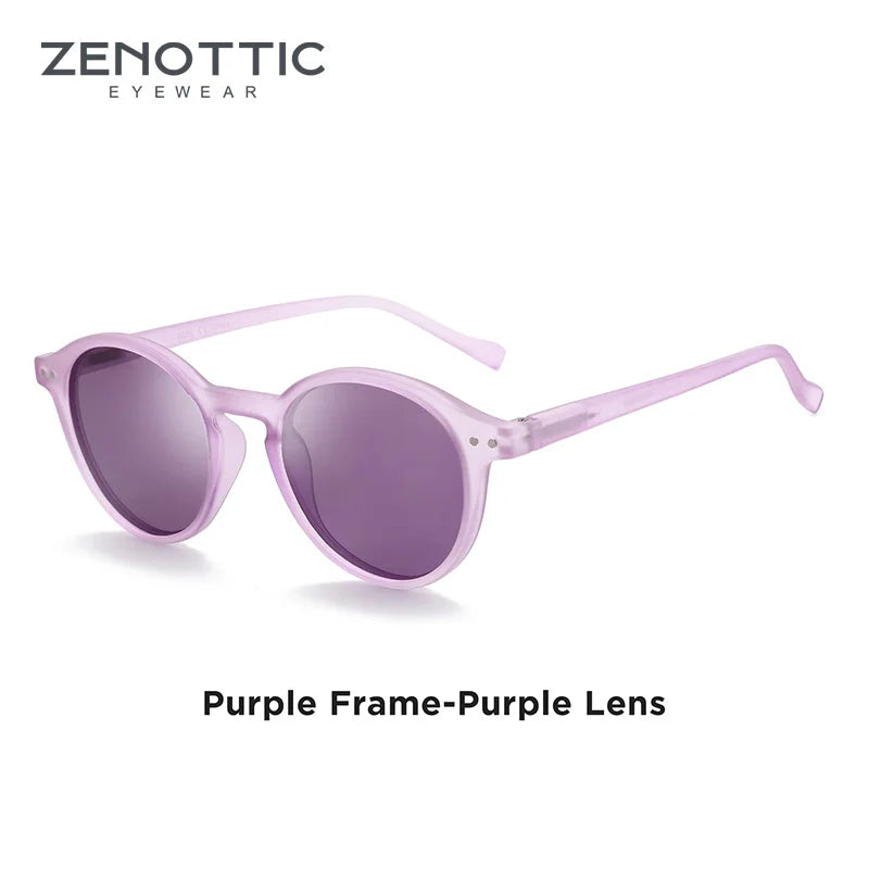 Retro Polarized round Sunglasses UV400 Protection Unisex Vintage Style Casual Fashion Eyewear for Men And Women