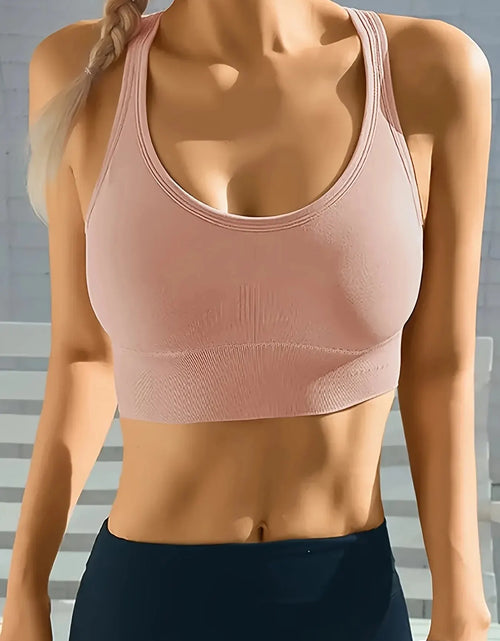 Load image into Gallery viewer, Sports Seamless Comfy &amp; Breathable Push Up Yoga Tank Bra
