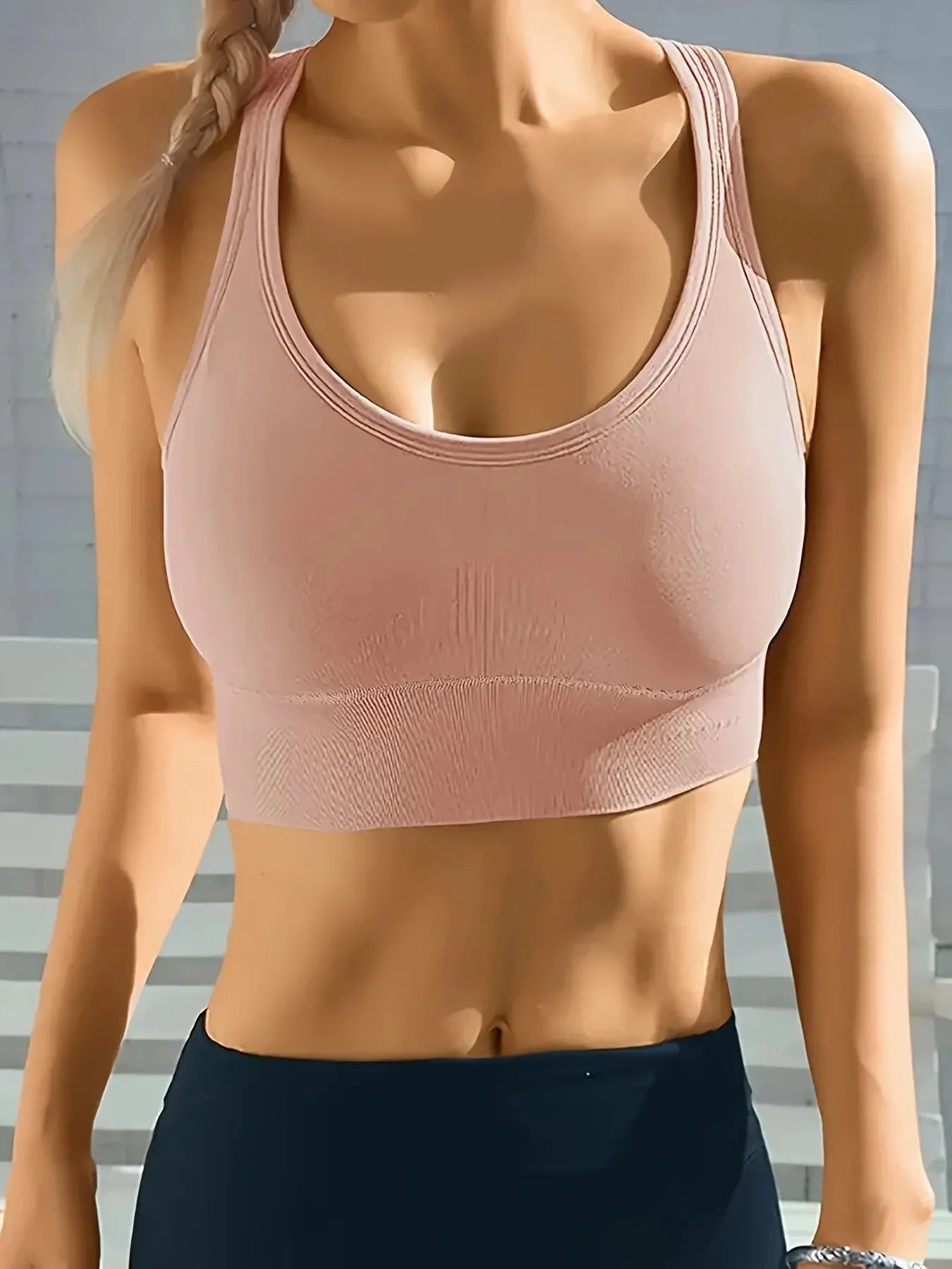 Sports Seamless Comfy & Breathable Push Up Yoga Tank Bra