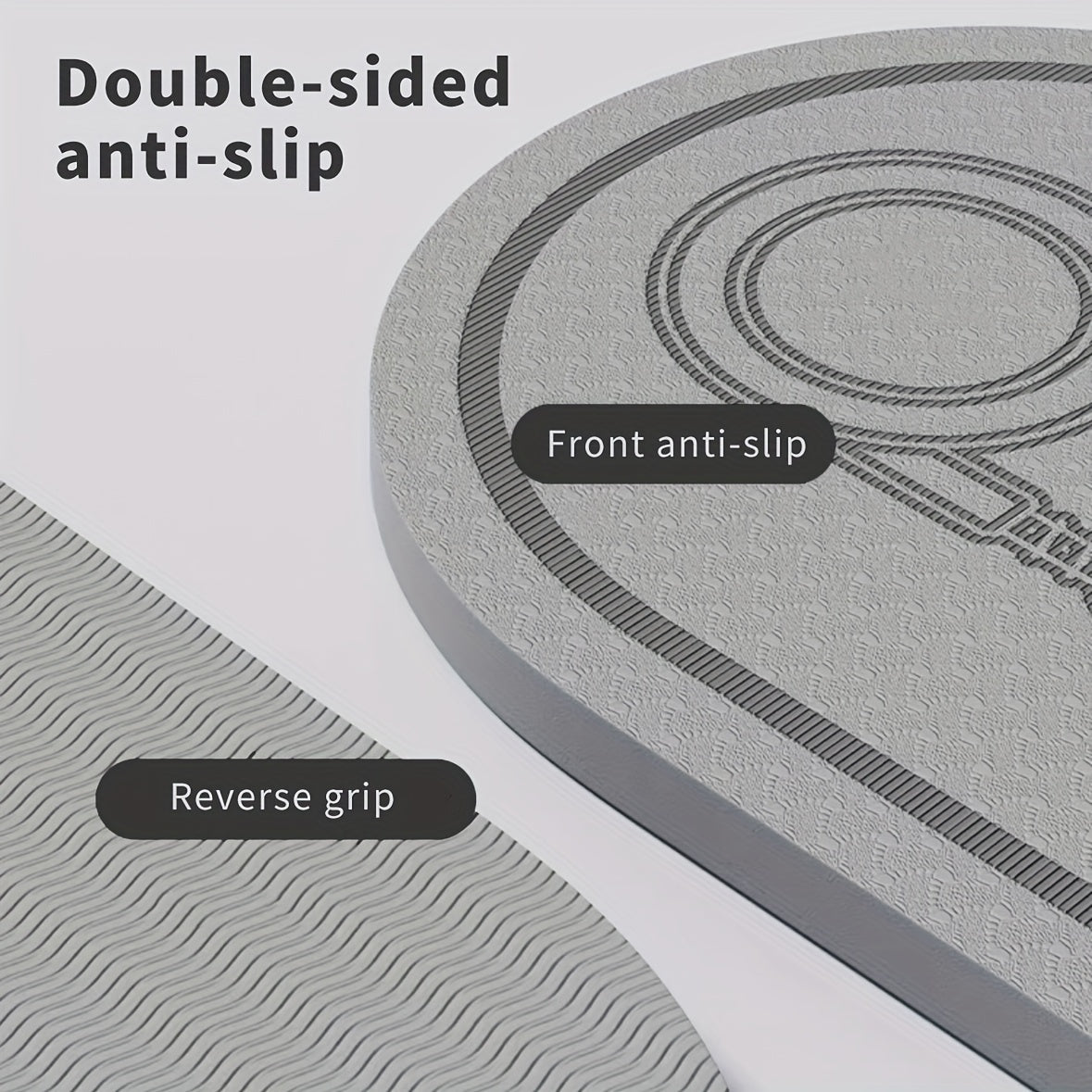 Double-sided Anti-slip Jump Rope Mat: Soft Shock Absorption and Sound Insulation for Home Gym, Fitness, Yoga, and Weight Loss