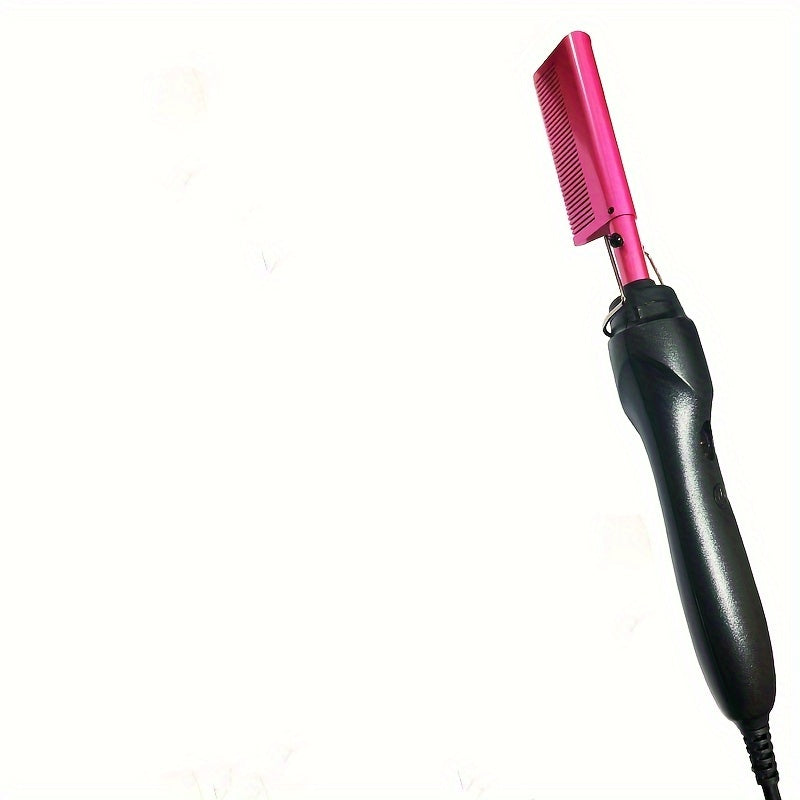 High-Temperature Electric Hair Straightener Comb - Versatile for Dry or Wet Hair, Ideal for Stylists & Home Use, 110V/220V
