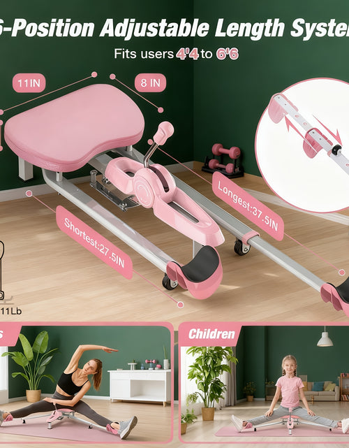 Load image into Gallery viewer, Leg Split Machine, Heavy-Duty 440LBS Capacity Adjustable Home Gym Equipment, Sturdy Construction Non-Slip Base Plate, for Women&#39;s Yoga Dance Ballet Martial Arts Squats Core Workouts, Full-Body &amp; Leg Strength Training
