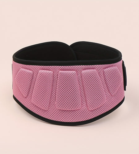 Weight Lifting Belt with Auto-Locking System & Lumbar Support - Heavy-Duty Pink/Black Gym Belt for Squats, Deadlifts, Powerlifting, Weightlifting - Adjustable Weighted Workout Belt for Men & Women (No Bulk)