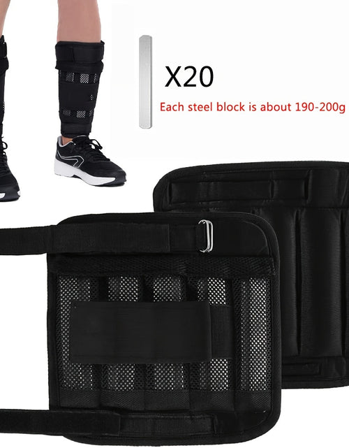 Load image into Gallery viewer, Adjustable weighted vest/weighted leggings, running, jogging fitness weight equipment/adjustable weighted ankle strap steel block
