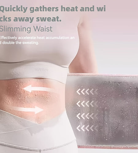 Slimming Sweat Belt Fitness Waist Belt Support for Abdominal Exercise Training to Lose Weight, for Men And Women 5x Sweat, for Fitness