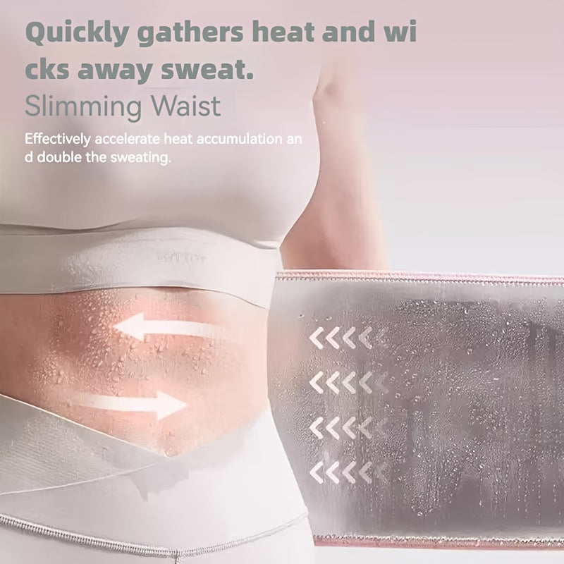 Slimming Sweat Belt Fitness Waist Belt Support for Abdominal Exercise Training to Lose Weight, for Men And Women 5x Sweat, for Fitness