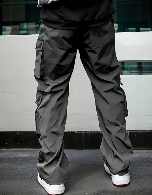 Load image into Gallery viewer, Men Casual Cargo Pants -  Multi-Pocket, Drawstring Waist, Loose Fit, Non-Stretch Polyester
