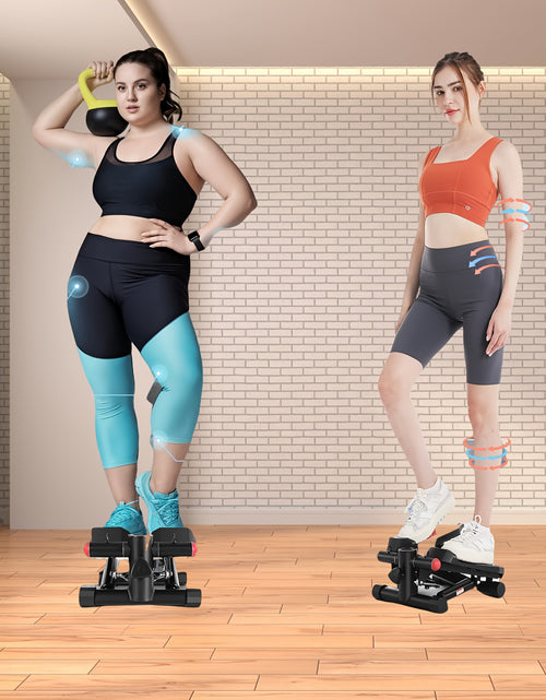 Load image into Gallery viewer, Lightweight Fitness Stepper With 2pcs Resistance Bands, Pedal Exerciser With LCD Monitor, Max Weight 250LBs
