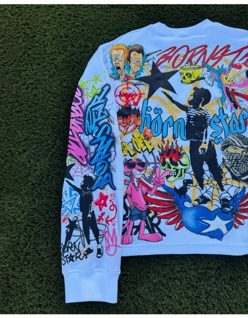 Load image into Gallery viewer, Casual Hip-Hop Inspired High Street Fashion Brand Loose Long-Sleeve Top for Men
