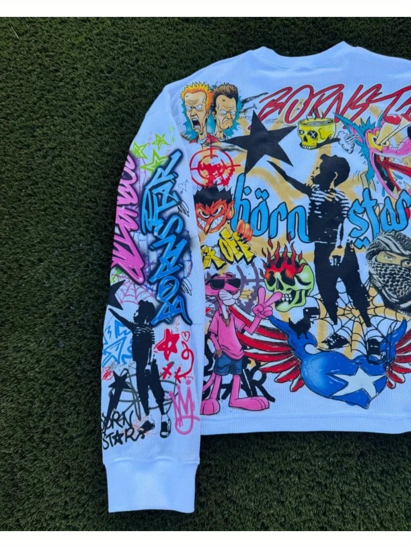 Casual Hip-Hop Inspired High Street Fashion Brand Loose Long-Sleeve Top for Men