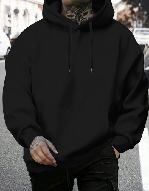 Load image into Gallery viewer, A “I Avoid Shit Because My Temper - Edgy and Cautionary Typography” Bold and Temper - awareness - oriented Comfortable Men&#39;s Back - printed Hoodie
