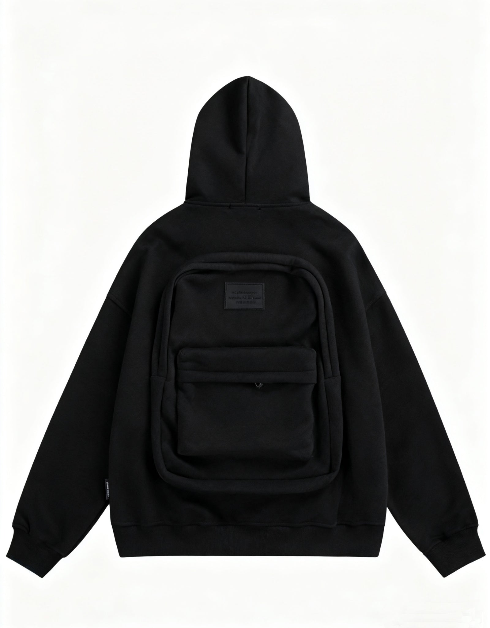 Men's 3D  Sweater Coat Jacket with Built-In Schoolbag Pocket - Oversized Hoodie Style, Machine Washable Winter Coat for Casual & Professional Wear, Backpack-Free Outerwear (No Belt/Tie)