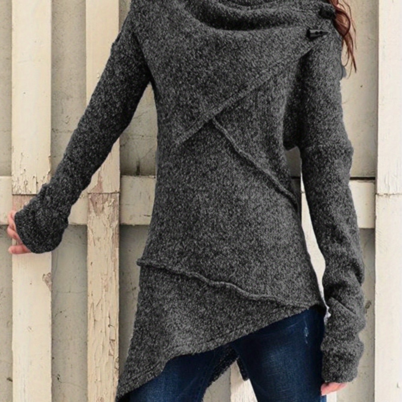 Elegant Women's Sweater Jacket - Machine Washable, Warm Material, Stylish Pullover - Fall/Winter Outerwear, Modern Knitwear, Women's Clothing