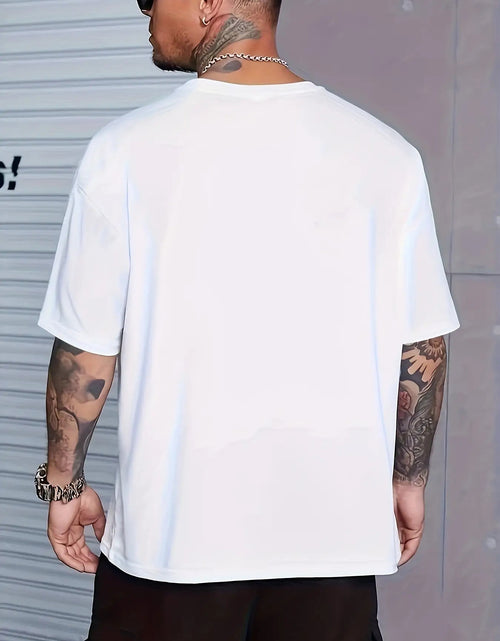 Load image into Gallery viewer, Men Heavy Weights &amp; Protein Shakes Gym T-Shirt  Retro Bodybuilding Tee, Machine Washable Workout Shirt for Weightlifting &amp; Casual Streetwear - Black with White Text Design, Fitness Apparel, Vintage Fitness Style, High quality
