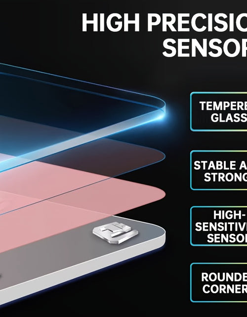 Load image into Gallery viewer, High-Strength 400LB Digital Bathroom Scale Enlarged Surface HD LCD Display Smart Body Weighing Machine with Automatic Recognition And Temperature Display Multi-Function in LB/KG
