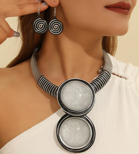 Middle East retro ethnic style necklace and Earrings Bohemian style set in different colors