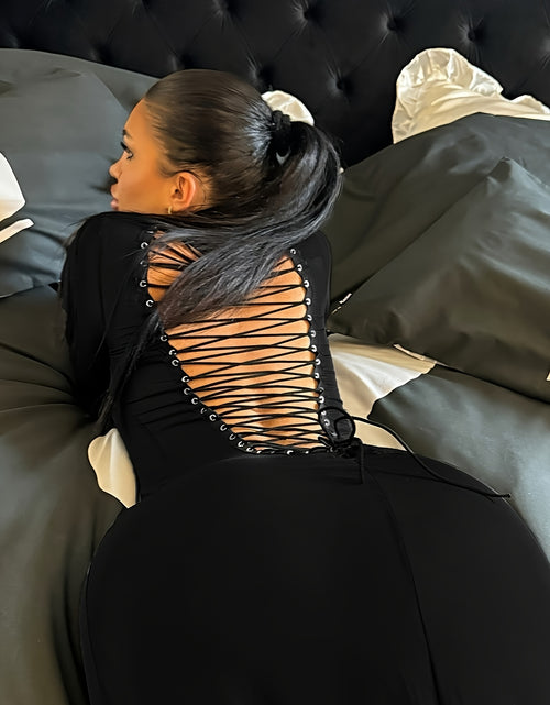 Load image into Gallery viewer, Sexy Halter Neck &amp; V-Neck Long Dress with High Slit - Ruffled Backless Evening Gown for Women
