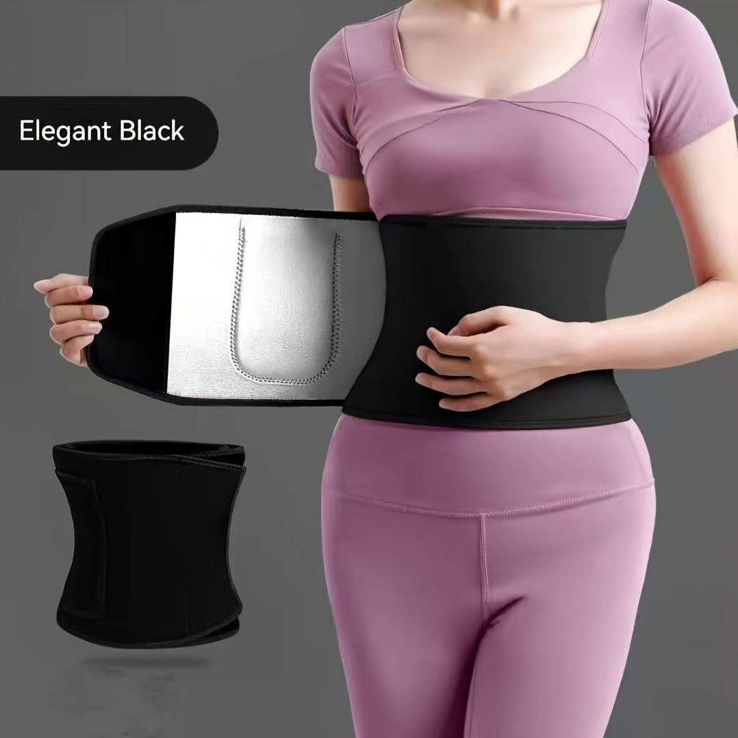 Slimming Sweat Belt Fitness Waist Belt Support for Abdominal Exercise Training to Lose Weight, for Men And Women 5x Sweat, for Fitness