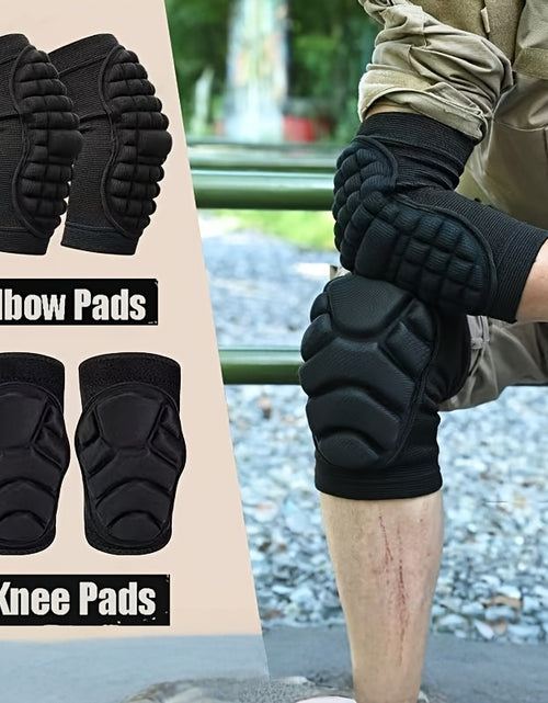 Load image into Gallery viewer, 2pcs/4pcs Universal Men&#39;s and Women&#39;s Knee and Elbow Equipment Set - Adjustable cushioning pads, made of moisture-wicking fabric | Suitable for all-day comfortable experiences during training, yoga, hiking, sports and heavy p
