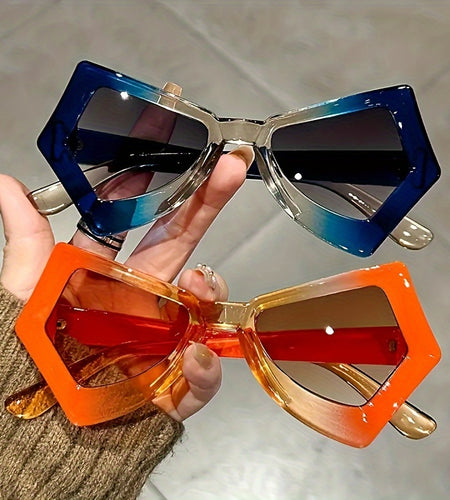 Stylish Irregular Cat Eye Butterfly Glasses Colorful Novelty Eyeglasses