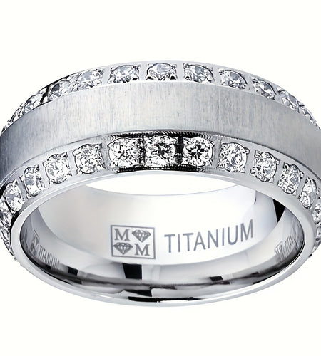 Elegant Zinc Alloy Ring for Men 925 Silver Plated Wedding & Engagement Ring Daily Wear Fashion Jewelry, Great Price