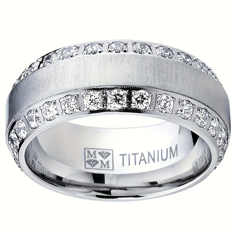 Elegant Zinc Alloy Ring for Men 925 Silver Plated Wedding & Engagement Ring Daily Wear Fashion Jewelry, Great Price