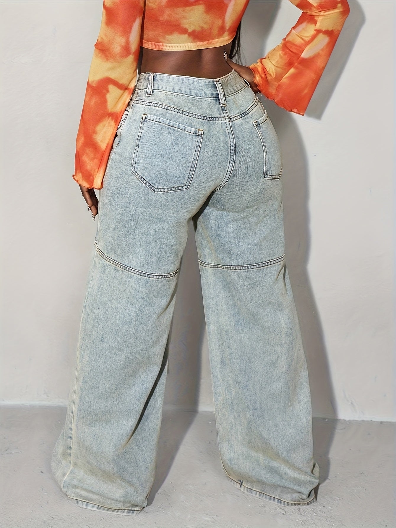 Women Vintage Cargo Jeans - Slim Fit High-Quality Denim with Multiple Pockets, Button Details & Built-In Zipper Closure, Machine Washable All-Season Casual Pants, Casual Attire, Relaxed Fit Pants, Durable Denim Fabric, Functi
